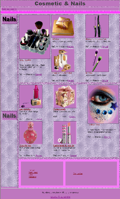 Cosmetica&Nails 200� pedidos@elreinomagico.net