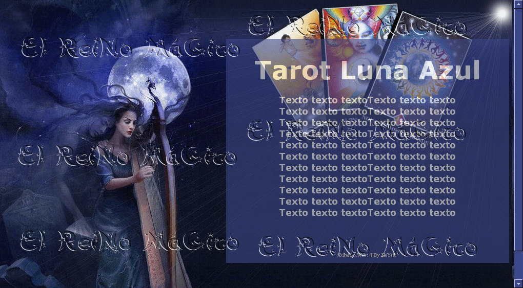 Tarot Luna Azul 70 pedidos@elreinomagico.net